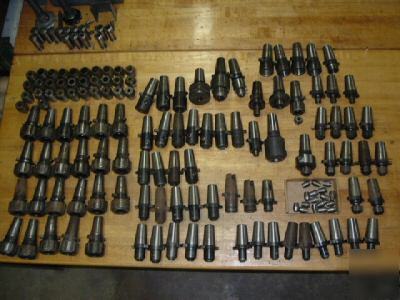 Kwik switch 300, huge lot, (86) holders, (50) collets