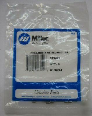 Miller 073429 fuse, mintr gl slo-blo 15, amp 32 4-pack