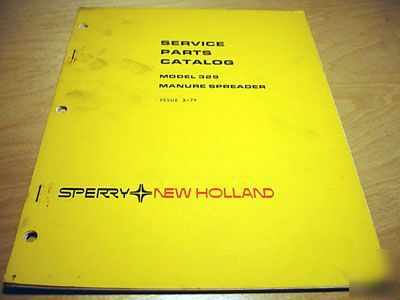 New holland 329 manure spreader parts manual nh
