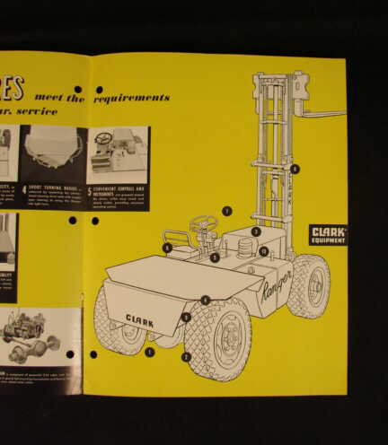 Clark clarklift ranger 40-60 fork lift truck brochure