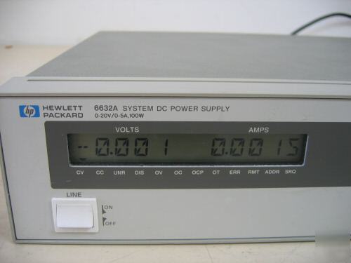 Hp agilent 6632A power supply, 20V, 5A 100W