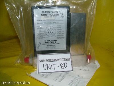 Unit ufc-2550 mass flow controller flow 300 sccm gas N2