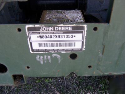 Used 4X2 john deere trail gator with bed liner