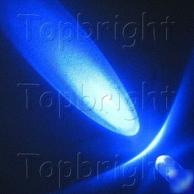 100 pcs megabright blue led 5MM 7KMCD car diy free/r&sh