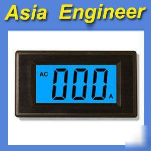 3 1/2 blue lcd digital amp panel meter ac 0-2A