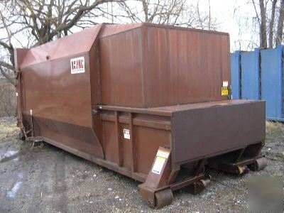 30 cubic yard self contained garbage trash compactor