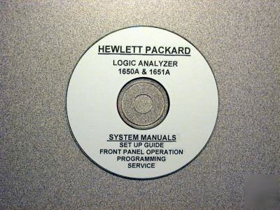 Hp 1650A 1651A service & operation manuals (4 volume)