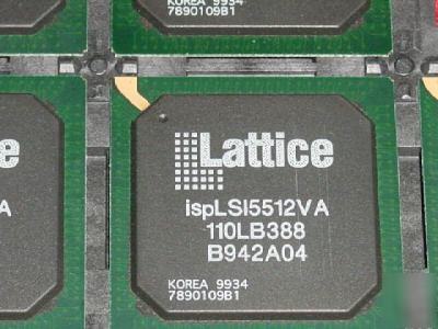 ISPLSI5512VA110LB338, 512 mc, 288 i/o, ispjtag, 3.3V, 8