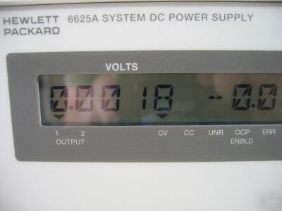 Hp agilent 6625A precision system power supply 2 output