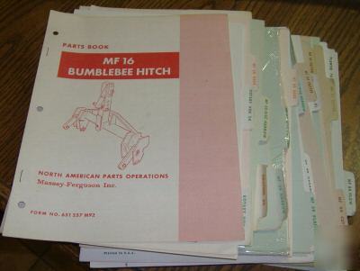 New huge lot of massey ferguson parts manuals 22 books