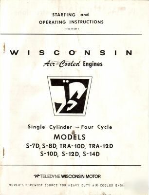 Wisconsin starting & instructions manual