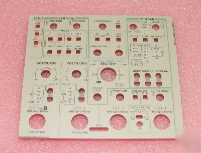 Tektronix tek 2445A / 2465A control panel faceplate