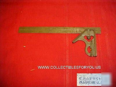 Vintage craftsman square 12 inch w/spirit level 