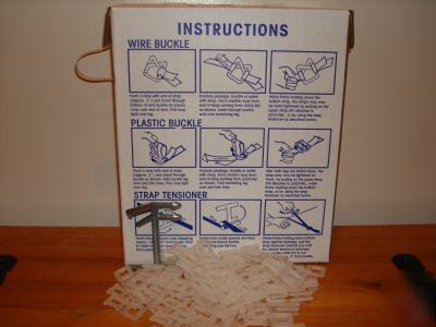  strapping kit 1500 ft +150 plastic or wire buckles 