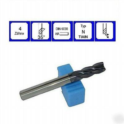 End mill 10.00 mm 4 flute 35Â° tiain vhm
