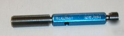 3/4-16 nf thread gage plug - go/not go .750 dia