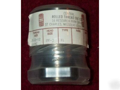 Central .562-12 thread rolling dies set * *