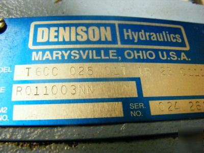 Denison hydraulic pump / motor T6CC abex pumps motors