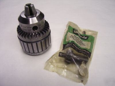 Jacobs no. 16N ball bearing super drill chuck w/ K4 key