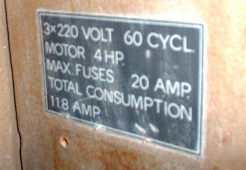 Pedersen hydraulic press 