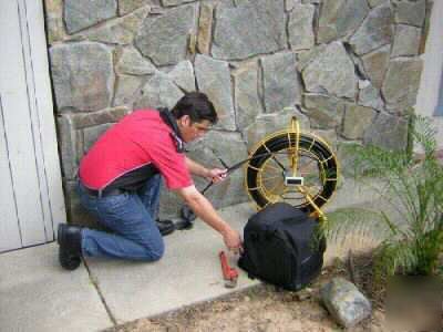 Sewer drain pipe camera video inspection cleaner snake