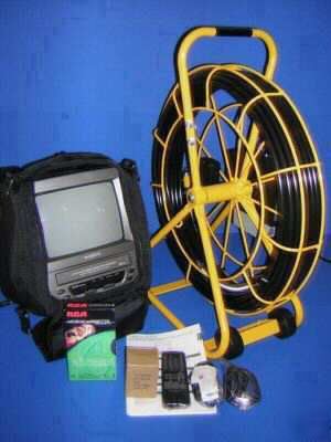 Sewer drain pipe camera video inspection cleaner snake