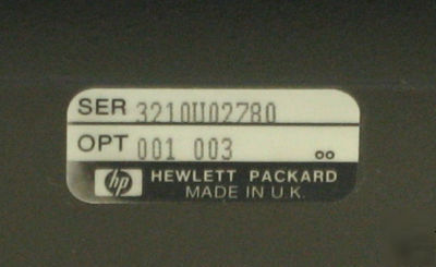 Hp 8657B sig generator w/opt 001, 003, 30 day warranty 