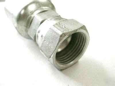 Hydraulic crimp fitting 1/4 inch female jic f/ 1/4 hose