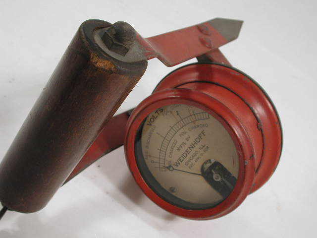 Old weidenhoff battery volt meter/ tester nice cond