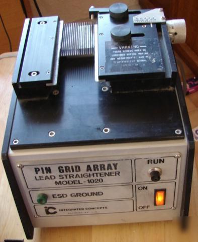 Pin grid array lead straightener mod. 1020-a pga lead 