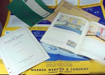 1947 webster baseboard heater sales & tech information