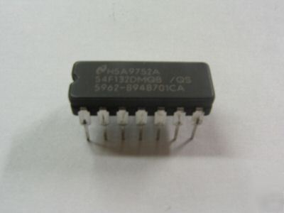 5PCS p/n 54F132DMQB ; quad 2INPT pos nand schmittrig