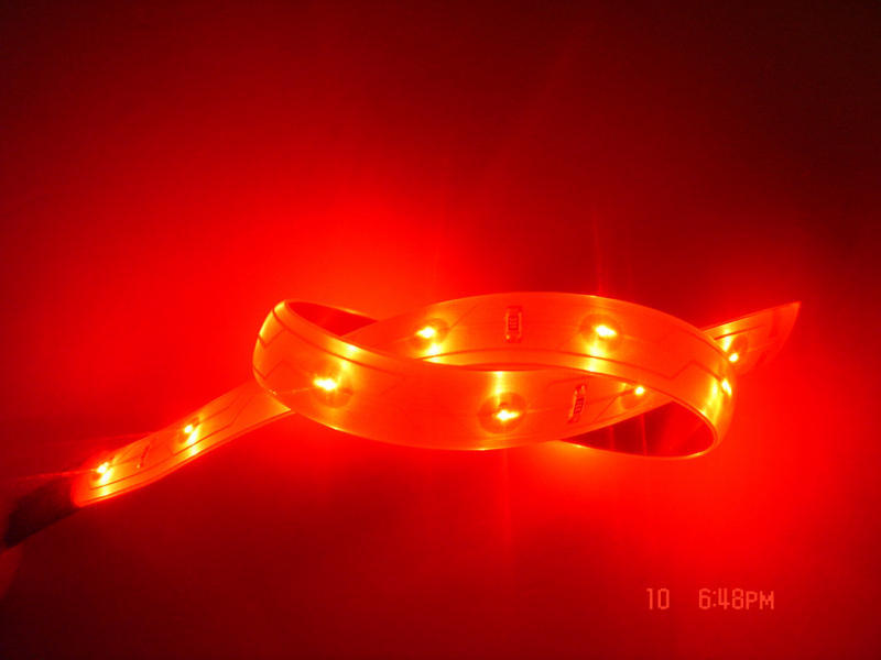 Red 12V120CM waterproof flexible 60P 0603 smd led strip