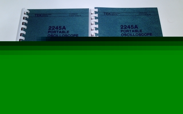 Tektronix 2245A oscilloscope *original operators manual