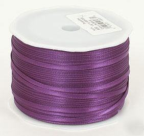 1/16 in 100 yd purple double face satin ribbon party