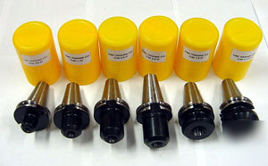 6 pcs. cnc CAT40 stubby end mill holders kit