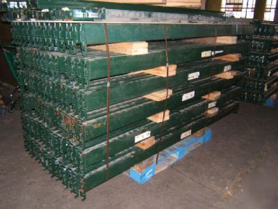 9 sections 12'h pallet racks racking ridgurak brand