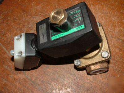 Ckd two port air water oil valve solenoid nnb Â¾