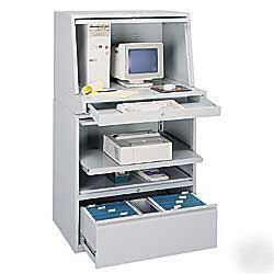 Edsal premier computer shelving cabinet enclosure
