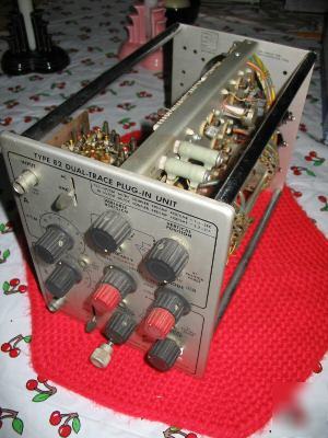 Tektronix type 82 dual trace plug-in unit, working