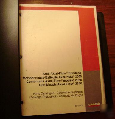 Case ih dealers 2366 combine parts catalog manual book