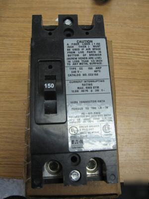 Cutler hammer circuit breaker CC2150 2P 100A 250V