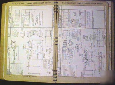 1944 turret lathe tools catalog & manual no. 38 nice 