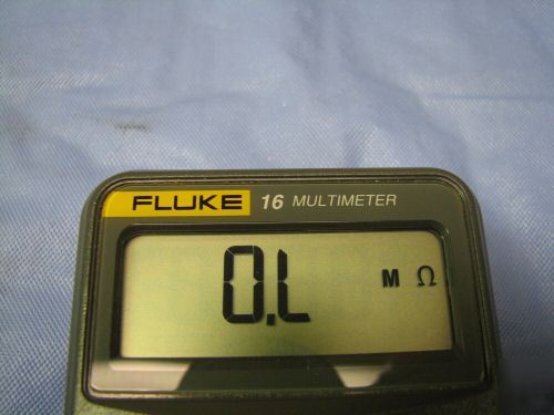 Fluke 16 multimeter w/temp. probe, 2 sets of leads 