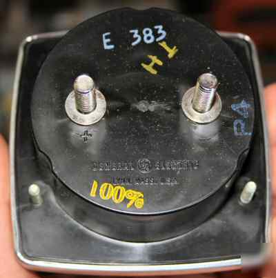 General electric dc voltage panel meter +/- 30 volt 
