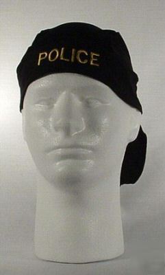 New police motorcycle durags (black) brand 