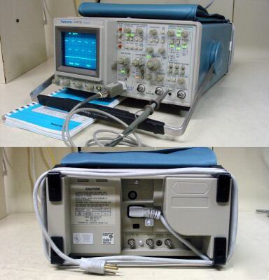 Tektronix 2467B oscilloscope P6137&m/cd low hrs 30 d 
