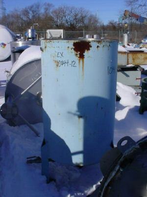Used approx. 45 gallon vertical stainless steel tank