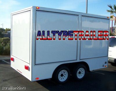 2008 enclosed cargo utility catering concession trailer