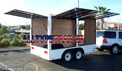 2008 enclosed cargo utility catering concession trailer
